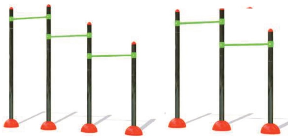 Outdoor Gym 2 & 3 Level Chin Up