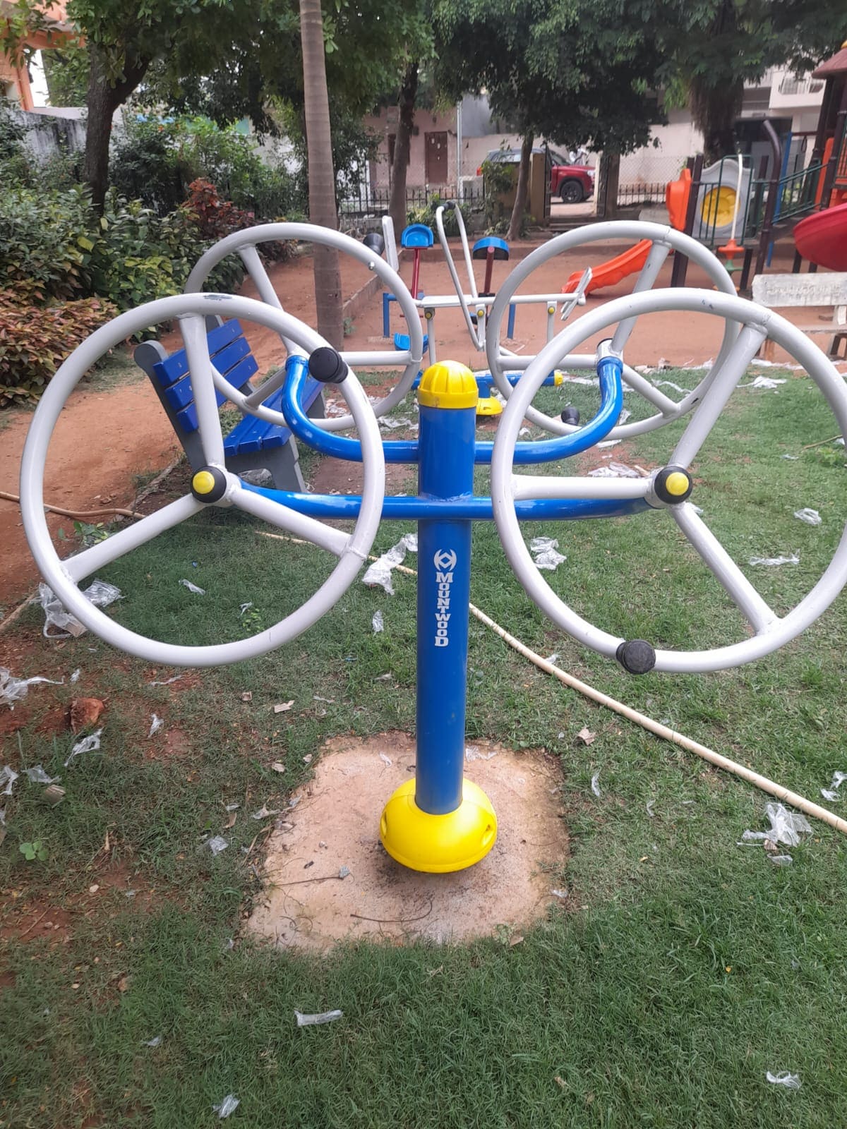 Outdoor Gym Tai Chi Spinner Four Wheel