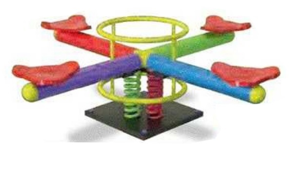 4 SEATER SQUARE SPRING SEE-SAW